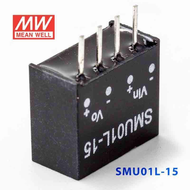 Mean Well SMU01L-15 DC-DC Converter - 1W - 4.5~5.5V in 15V out - PHOTO 3