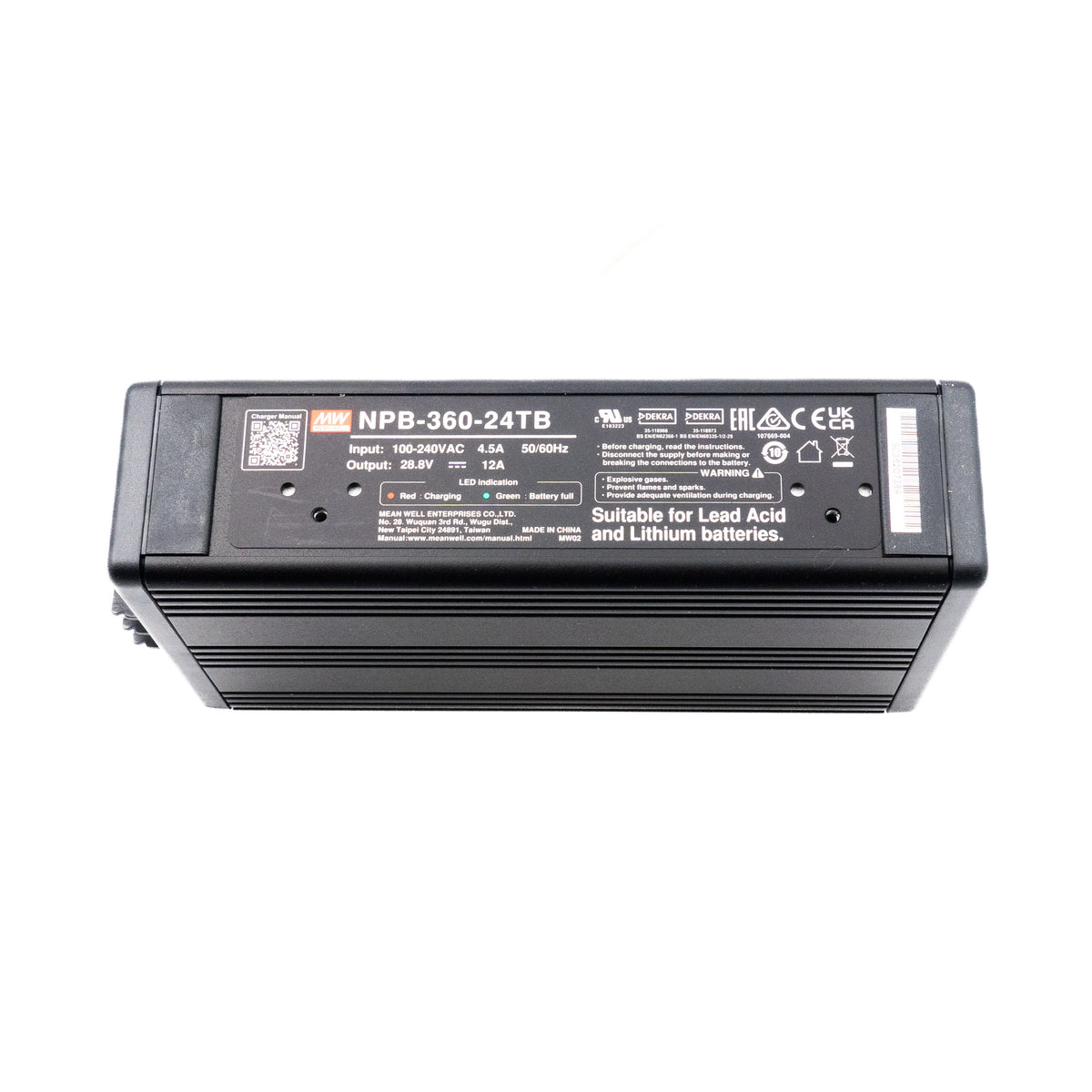 Mean Well NPB-360-12TB Battery Charger | Mean Well NPB Series Charger ...