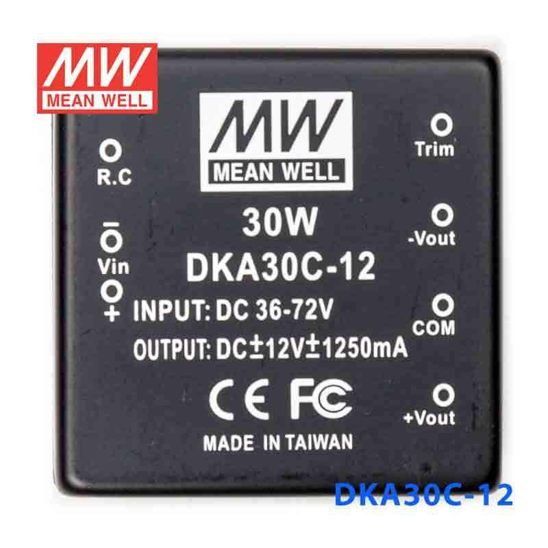 Mean Well DKA30C-12 DC-DC Converter - 30W - 36~72V in ±12V out - PHOTO 2