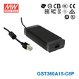 Mean Well GST360A15-C8P AC-DC Industrial Adaptor 340.5W 15V With 8 Pin Connector