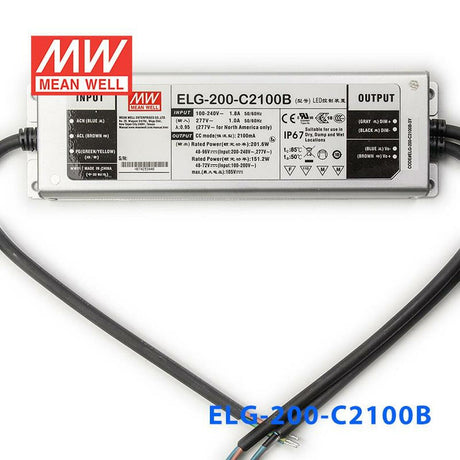 Mean Well ELG-200-C2100D2 AC-DC Single output LED Driver (CC) with PFC