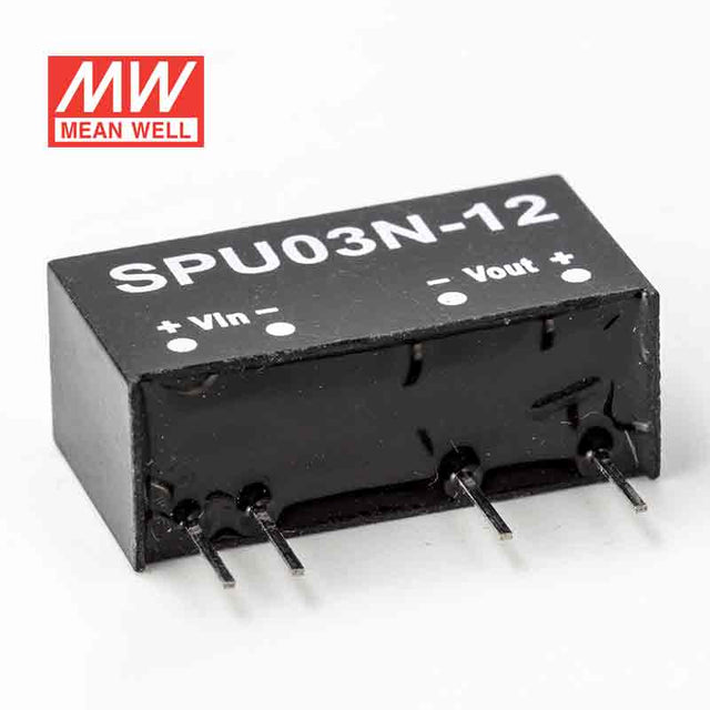 Mean Well SPU03N-12 DC-DC Converter - 3W - 10.8~13.2V in 15V out