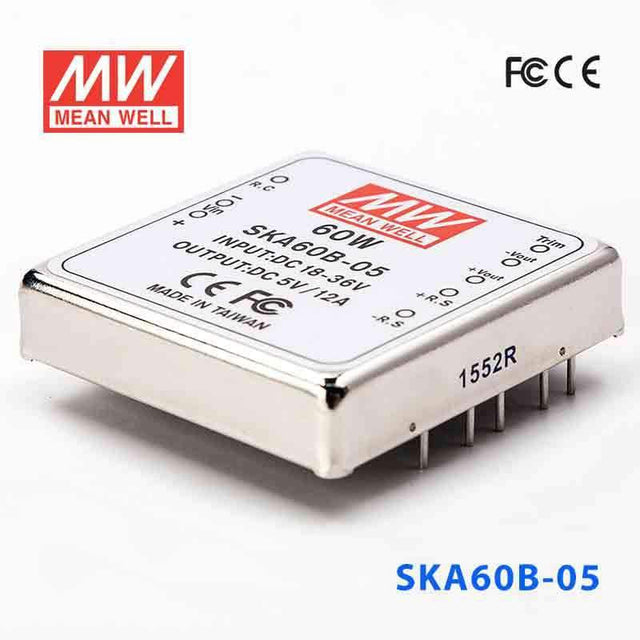 Mean Well SKA60B-05 DC-DC Converter - 60W - 18~36V in 5V out