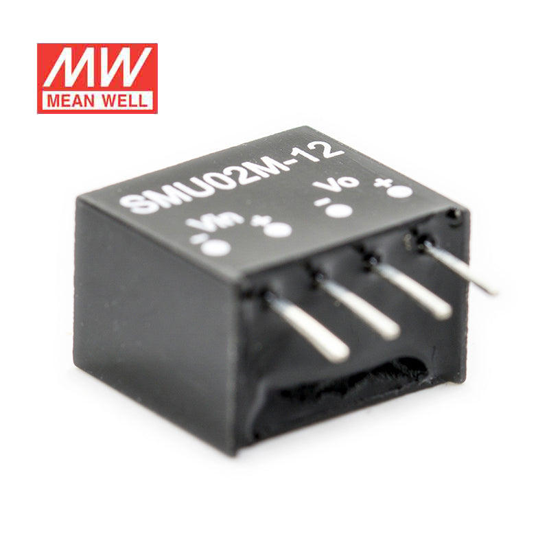 Mean Well SMU02M-05 DC-DC Converter - 2W - 10.8~13.2V in 5V out