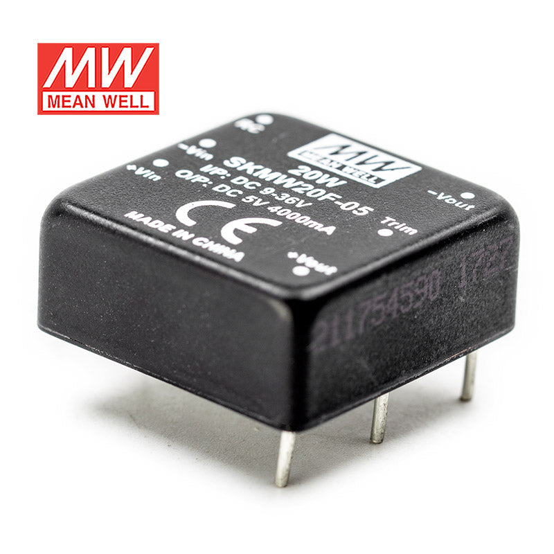 Mean Well SKMW20F-05 DC-DC Converter - 20W - 9~36V in 5V out 4A