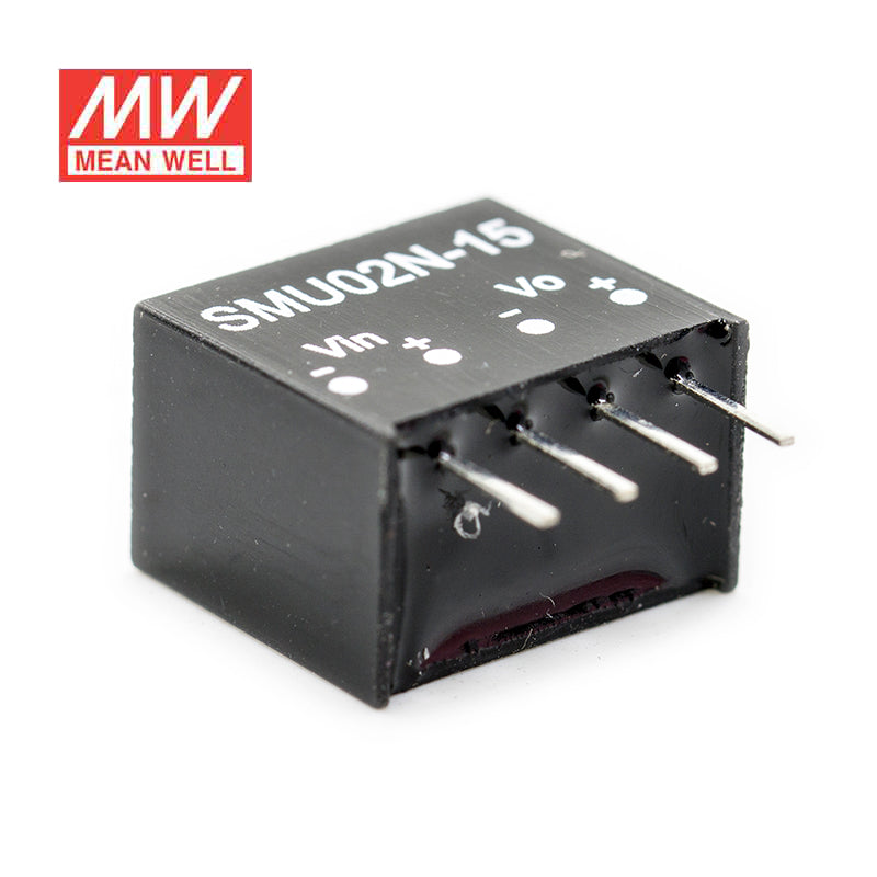 Mean Well SMU02N-12 DC-DC Converter - 2W - 21.6~26.4V in 12V out 167mA