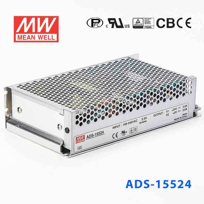 Mean Well ADS-15524 Power Supply154.2W 24V 5.8A - 5V Output