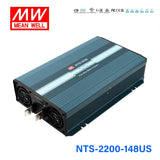 Mean Well NTS-2200-148US True Sine Wave DC-AC Inverter 2200W 110V out 48V in with US Socket