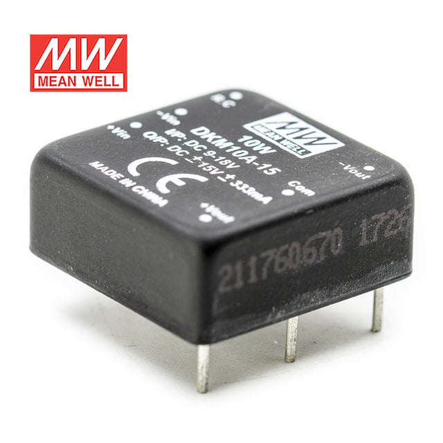 Mean Well DKM10A-15 DC-DC Converter - 10W - 9~18V in ±15V out