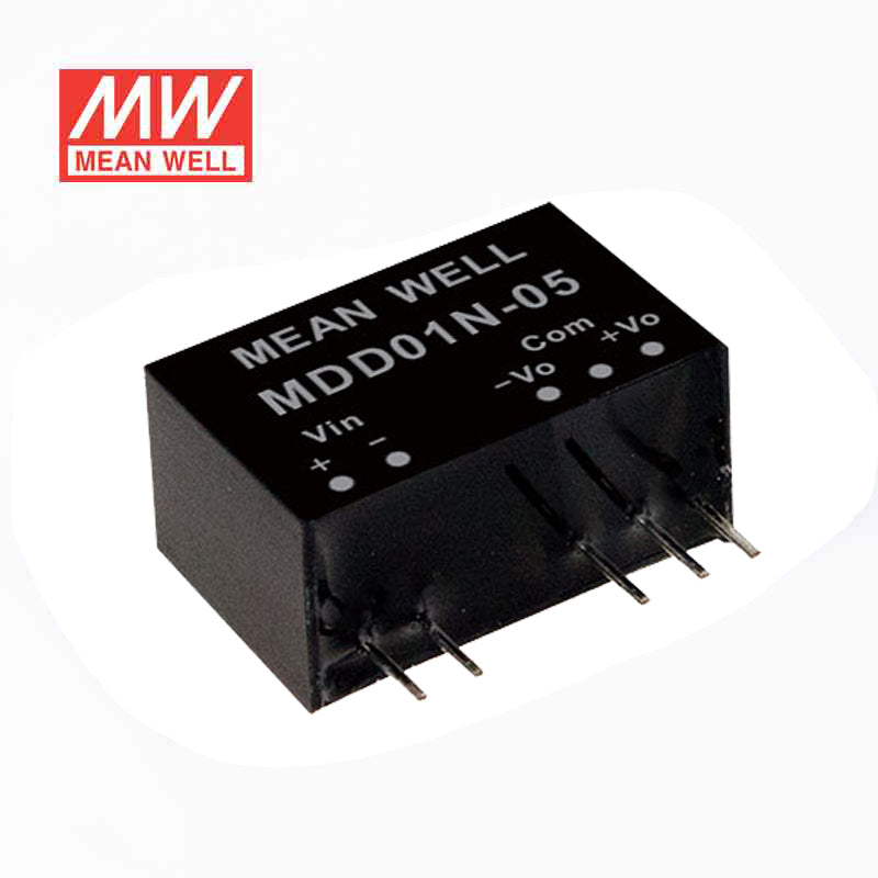 Mean Well MDD01M-15 DC-DC Converter - 1W - 10.8~13.2V in ±15V out