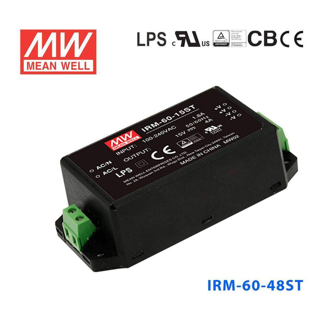 Mean Well IRM-60-48ST Switching Power Supply 60W 48V 1.25A - Encapsulated