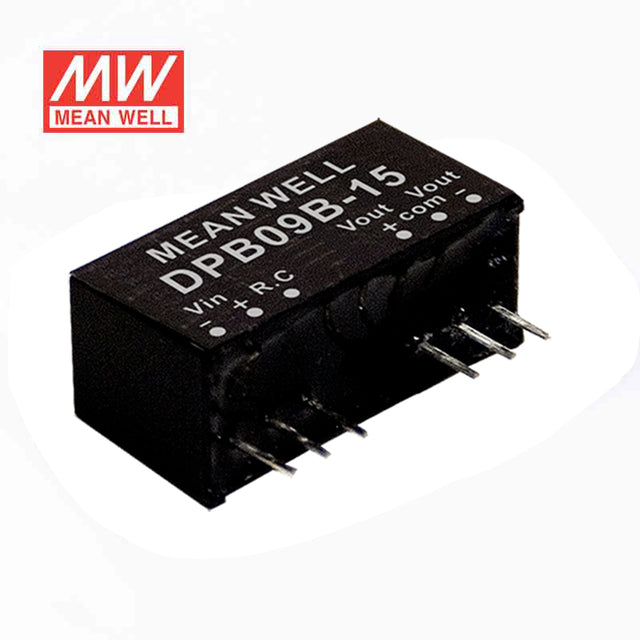 Mean Well DPB09A-05 DC-DC Converter - 9W - 9~18V in ±5V out 800mA