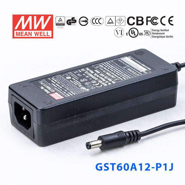 Mean Well GST60A12-P1J Power Supply 60W 12V 5A
