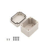 Boxco S-Series 1.97 x 2.56 x 2.17 Inches(50x65x55mm) Plastic Enclosure, IP67, IK08, PC, Grey Cover, Screw Type - PHOTO 2