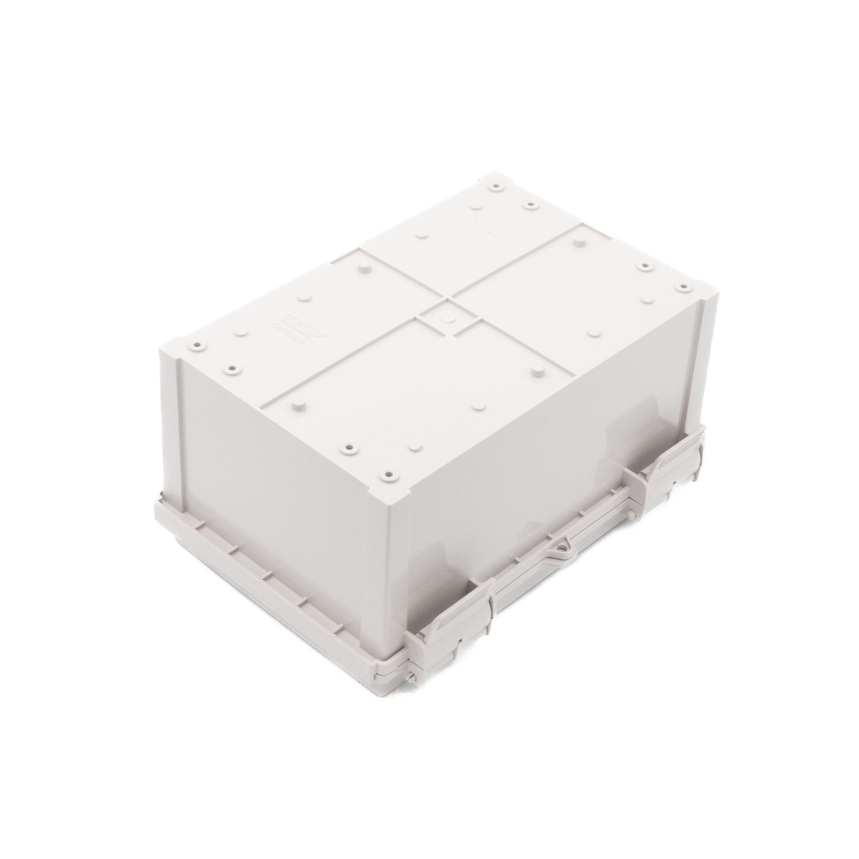 Boxco Q-Series 7.87 x 11.81 x 5.91 Inches(200 x 300 x 150mm) Plastic Enclosure, IP67, IK08, ABS, Grey Cover, Hinge Type with Plate - PHOTO 2