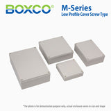 Boxco M-Series 7.09 x 10.04 x 3.94 Inches(180 x 255 x 100mm) Plastic Enclosure, IP67, IK08, PC, Transparent Cover, Screw Type - PHOTO 1