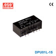 Mean Well DPU01L-15 DC-DC Converter - 1W - 4.4~5.5V in ±15V out 33mA