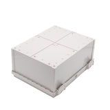 Boxco Q-Series 11.81 x 15.75 x 7.09 Inches(300 x 400 x 180mm) Plastic Enclosure, IP67, IK08, ABS, Grey Cover, Hinge Type with Plate - PHOTO 8