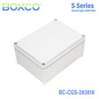 Boxco S-Series 11.02 x 14.96 x 7.09 Inches(280x380x180mm) Plastic Enclosure, IP67, IK08, PC, Grey Cover, Screw Type