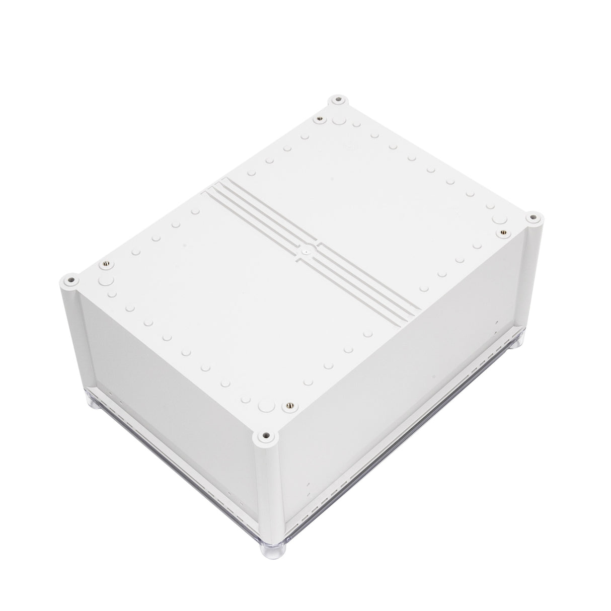 Boxco S-Series 12.99 x 16.93 x 7.09 Inches(330x430x180mm) Plastic Enclosure, IP67, IK08, ABS, Transparent Cover, Screw Type - PHOTO 2