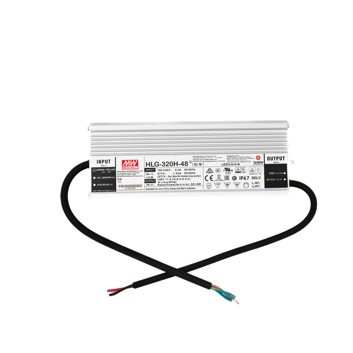 Mean Well HLG-320H-48 Power Supply 320W 48V - PHOTO 1