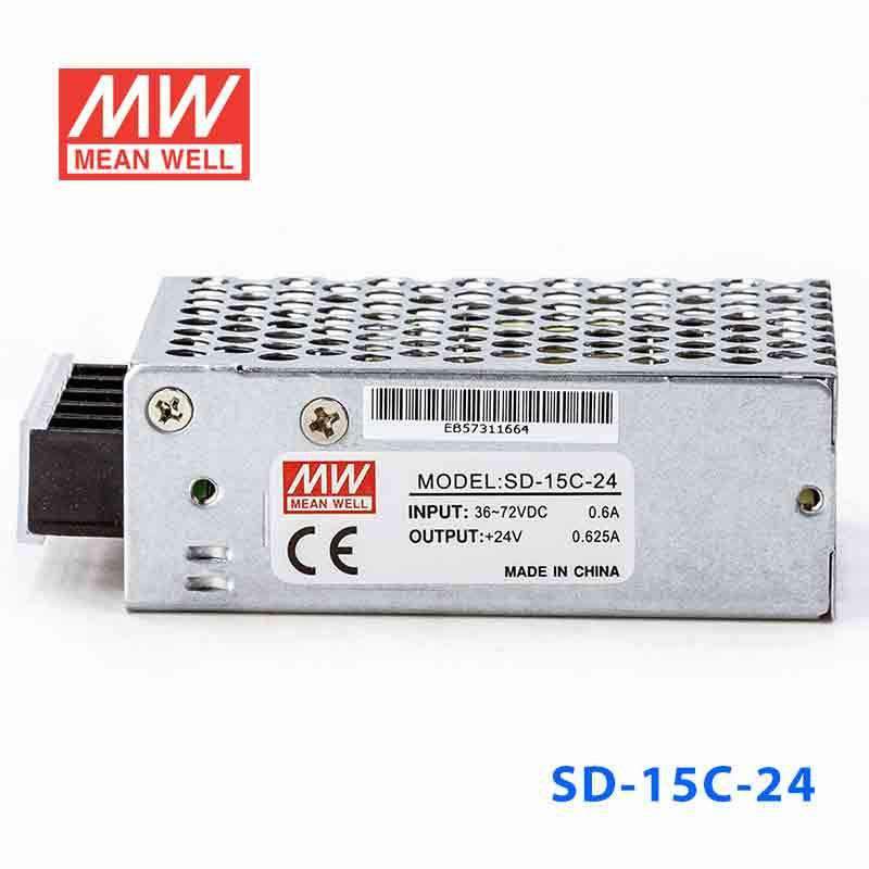Mean Well SD-15C-24 DC-DC Converter - 15W - 36~72V in 24V out 625mA - PHOTO 2