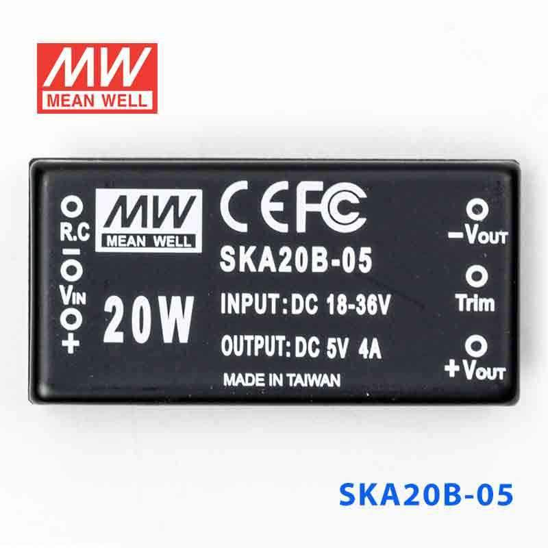 Mean Well SKA20B-05 DC-DC Converter - 20W - 18~36V in 5V out 4A - PHOTO 2