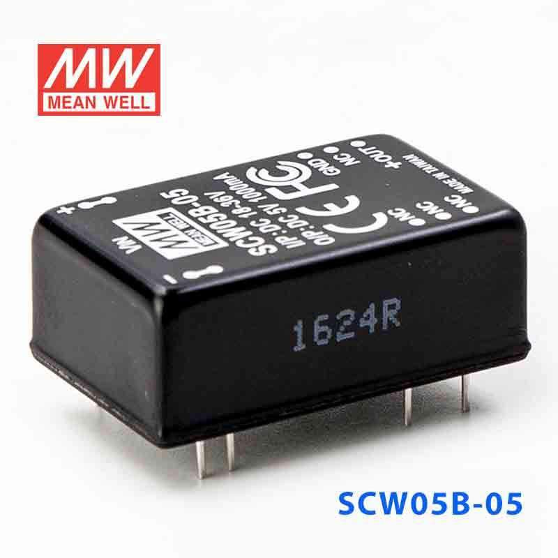 Mean Well SCW05B-05 DC-DC Converter - 5W 18~36V DC in 5V out - PHOTO 1