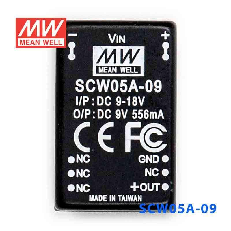 Mean Well SCW05A-09 DC-DC Converter - 5W 9~18V DC in 9V out - PHOTO 2