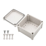 Boxco S-Series 7.48 x 7.48 x 5.12 Inches(190x190x130mm) Plastic Enclosure, IP67, IK08, PC, Grey Cover, Screw Type - PHOTO 2