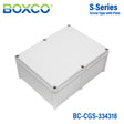 Boxco S-Series 12.99 x 16.93 x 7.09 Inches(330x430x180mm) Plastic Enclosure, IP67, IK08, PC, Grey Cover, Screw Type