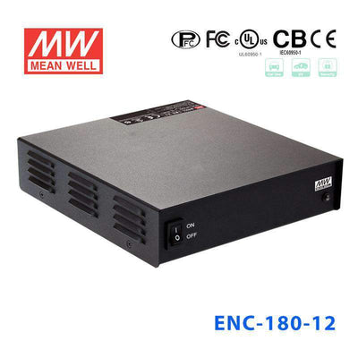 Mean Well ENC-180-12 Desktop Type Chargers 180W 14.4V 12A - 3-stage programmable charger