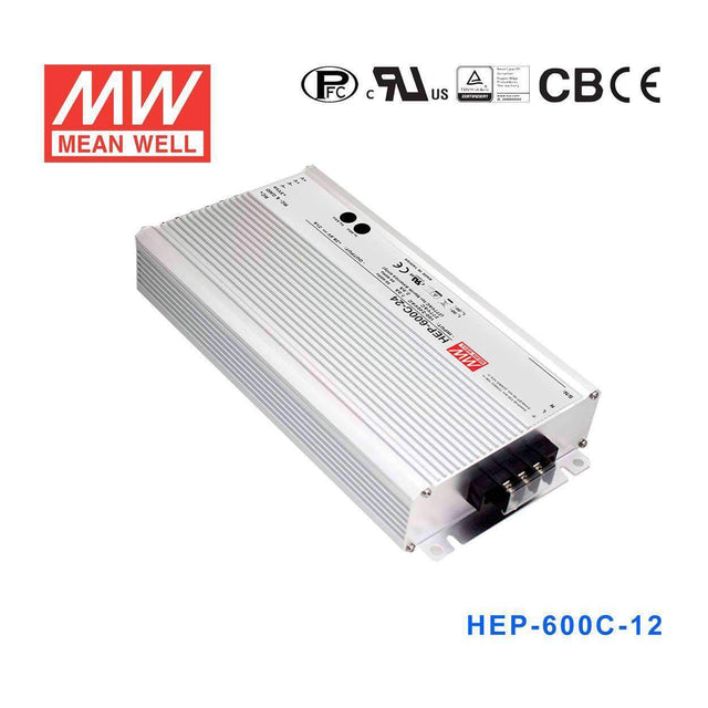 Mean Well HEP-600C-12 Battery Chargers 600W 14.4V 35A - 3 Stage W/PFC