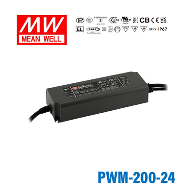 Mean Well PWM-200-24 Power Supply 200W 24V 8.3A