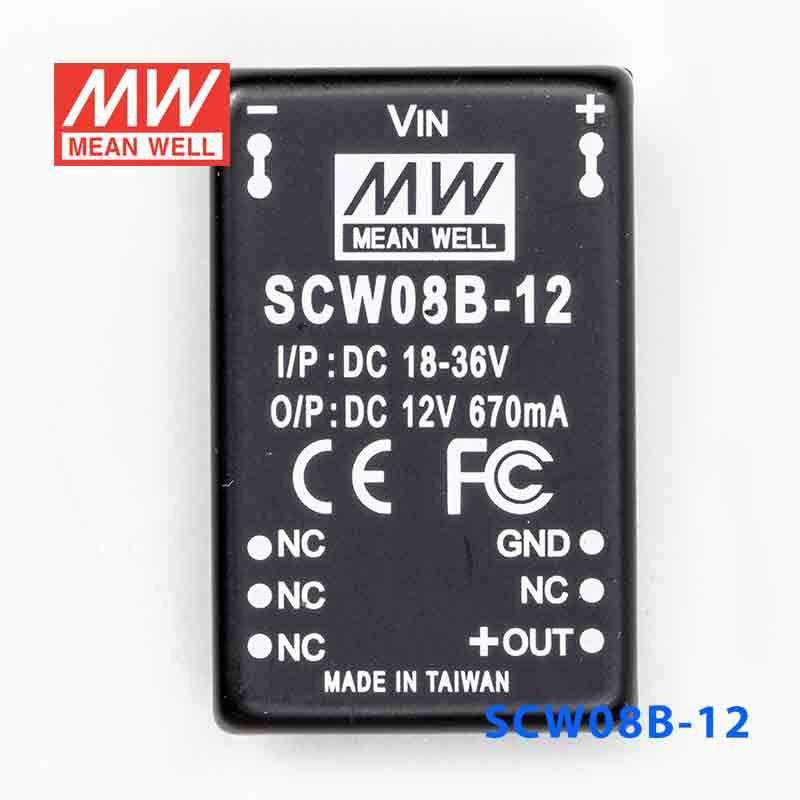 Mean Well SCW08B-12 DC-DC Converter - 8W 18~36V DC in 12V out - PHOTO 2