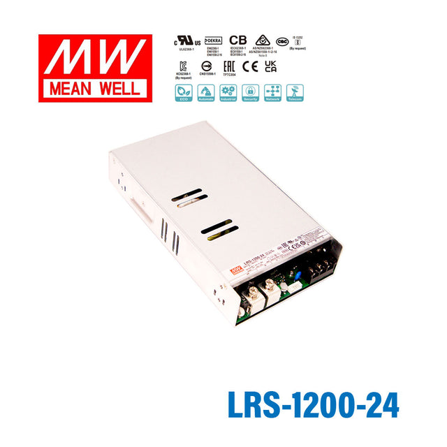 Mean Well LRS-1200-24 Enclosed Power supply 1200W 24V
