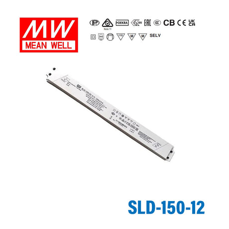 Mean Well SLD-150-12 Constant Voltage + Constant Current Driver, Slim Type, 144W 12V