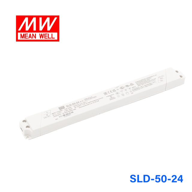 Mean Well SLD-50-24 Linear LED Driver 50.4W 24V 2100mA - Slim