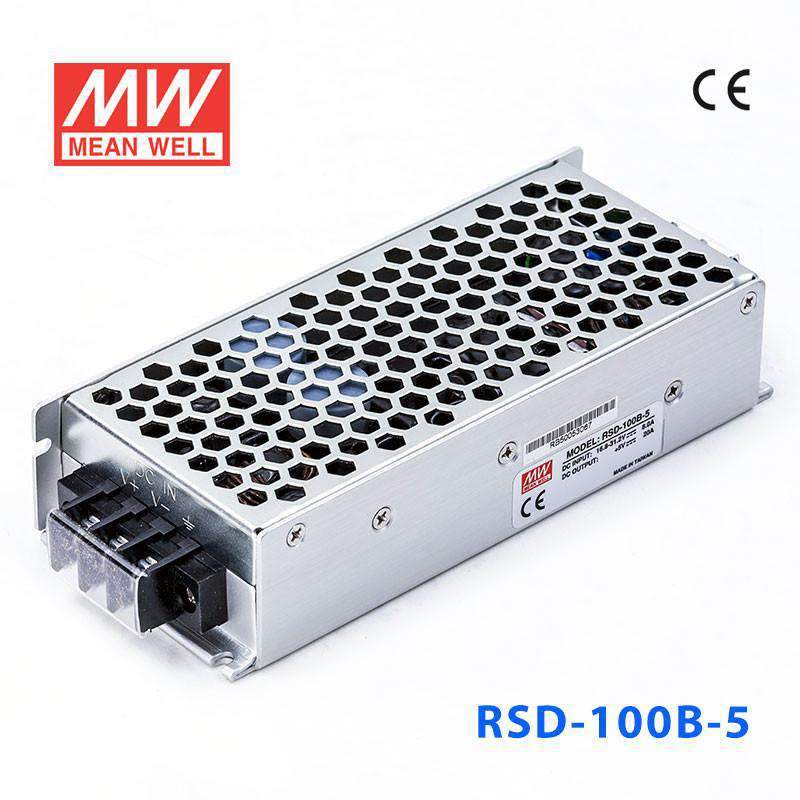 Mean Well RSD-100B-5 DC-DC Converter - 100W - 16.8~31.2V in 5V out