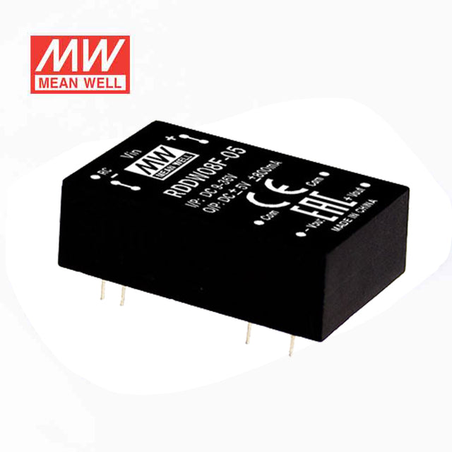 Mean Well RDDW08F-12 DC-DC Converter - 8W - 3~36V in ±12V out