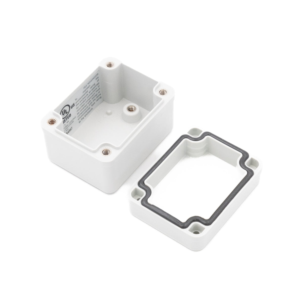 Boxco S-Series 1.97 x 2.56 x 1.77 Inches(50x65x45mm) Plastic Enclosure, IP67, IK08, PC, Grey Cover, Screw Type - PHOTO 3