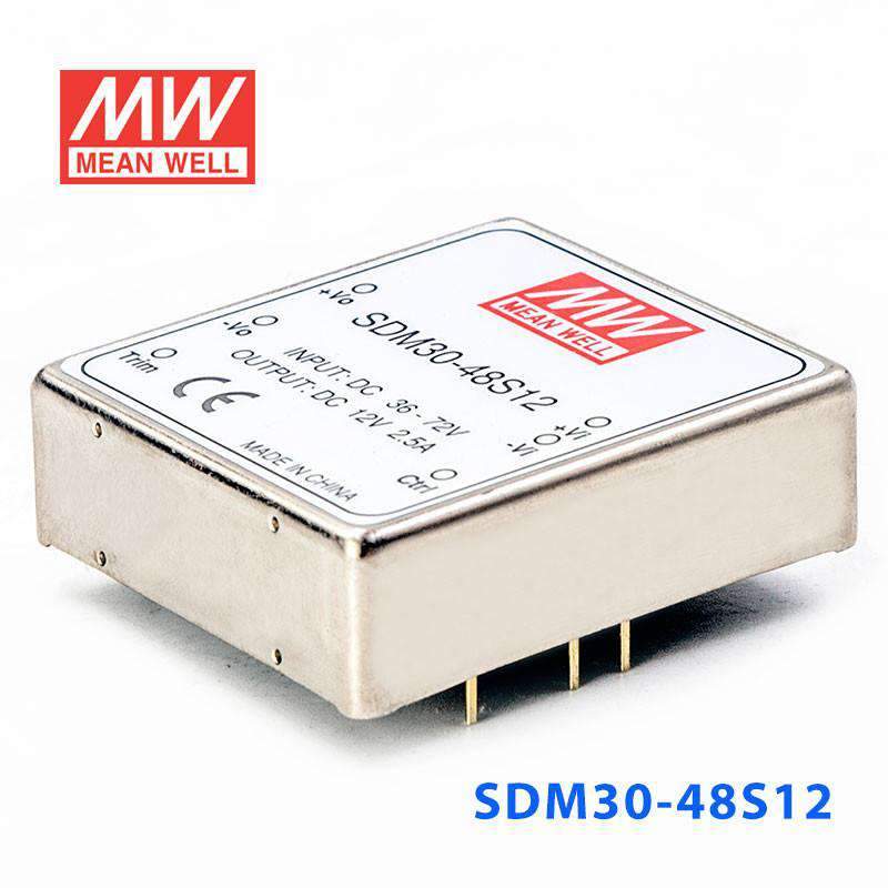 Mean Well SDM30-48S12 DC-DC Converter - 35W - 36~72V in 12V out - PHOTO 1