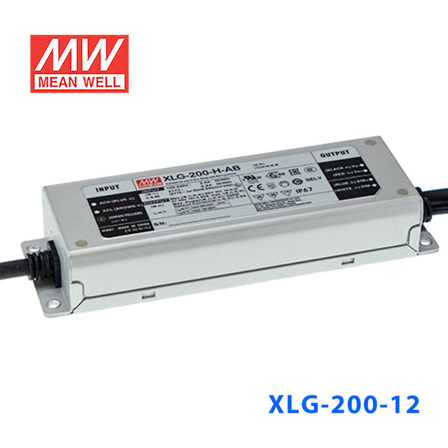 Mean Well XLG-200-12-AB Power Supply 192W 12V - Adjustable and Dimmable