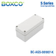 Boxco S-Series 3.15 x 7.09 x 2.76 Inches(80 x 180 x 70mm) Plastic Enclosure, IP67, IK08, ABS, Grey Cover, Screw Type