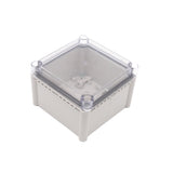 Boxco S-Series 7.48 x 7.48 x 5.12 Inches(190x190x130mm) Plastic Enclosure, IP67, IK08, PC, Transparent Cover, Screw Type - PHOTO 2