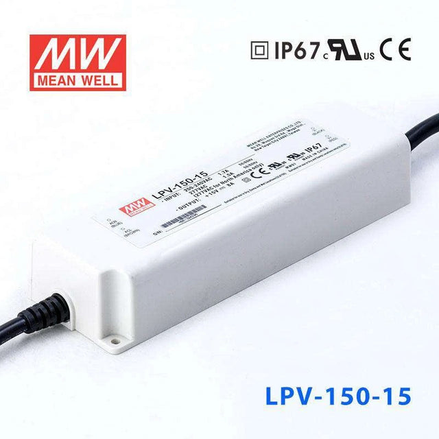 Mean Well LPV-150-15 AC-DC Single output LED Driver Constant Voltage 15Vdc 8A