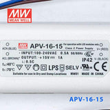 Mean Well APV-16-15 Power Supply 15W 15V - PHOTO 3