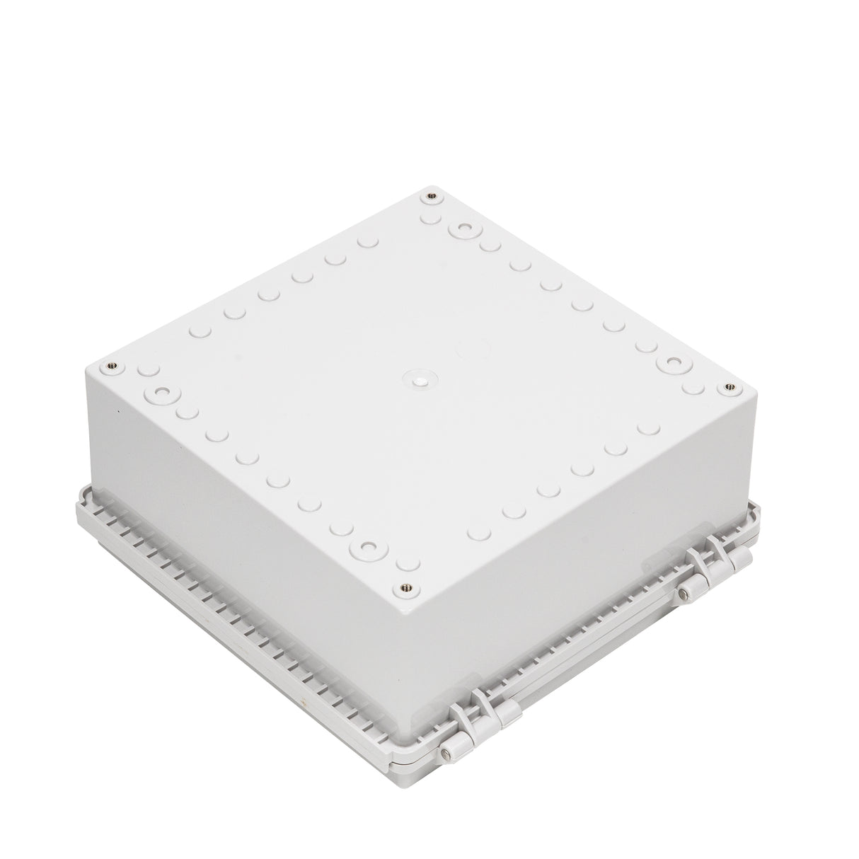 Boxco P-Series 11.02 x 11.02 x 5.12 Inches(280 x 280 x 130mm) Plastic Enclosure, IP67, IK08, ABS, Grey Cover, Molded Hinge and Latch Type - PHOTO 2