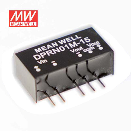 Mean Well DPRN01O-12 DC-DC Converter - 1W - 45.6~52.8V in ±12V out 42mA