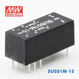 Mean Well SUS01M-15 DC-DC Converter - 1W - 10.8~13.2V in 15V out - PHOTO 1